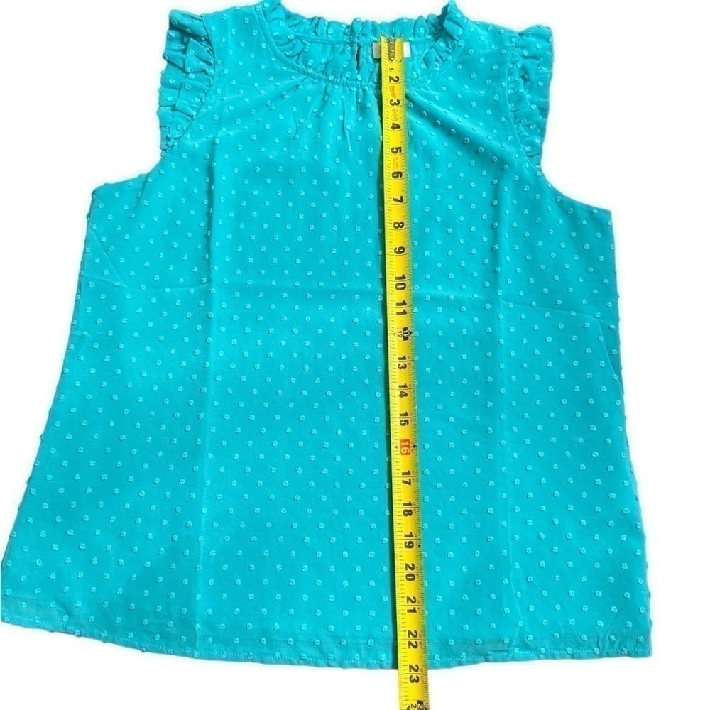 J. Crew Sleeveless Blouse Womens Size Small Swiss Dot - Picture 4 of 12